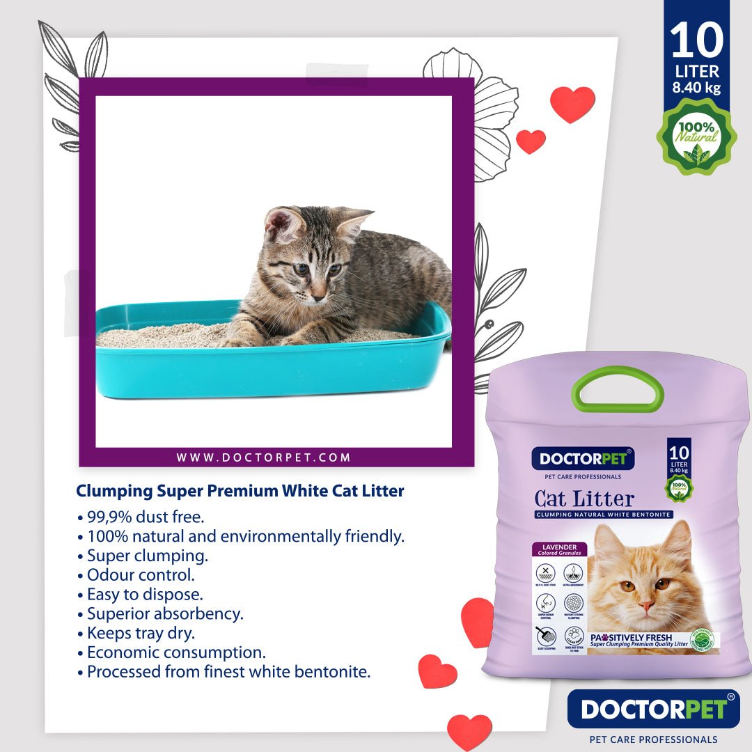 Doctor Pet CAT Litter Lavender 10L Tela - Shopivet.com