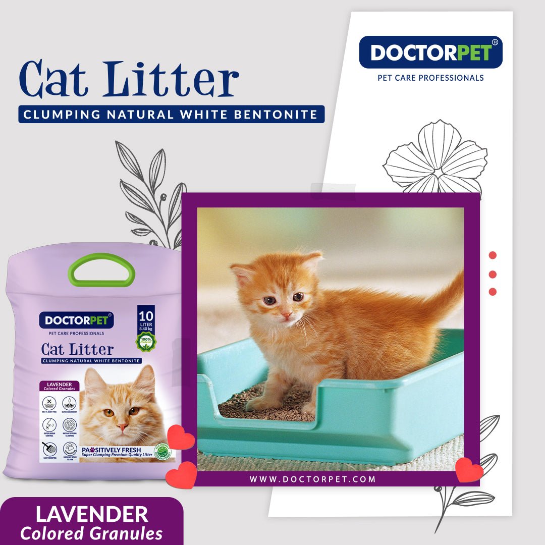 Doctor Pet CAT Litter Lavender 10L Tela - Shopivet.com