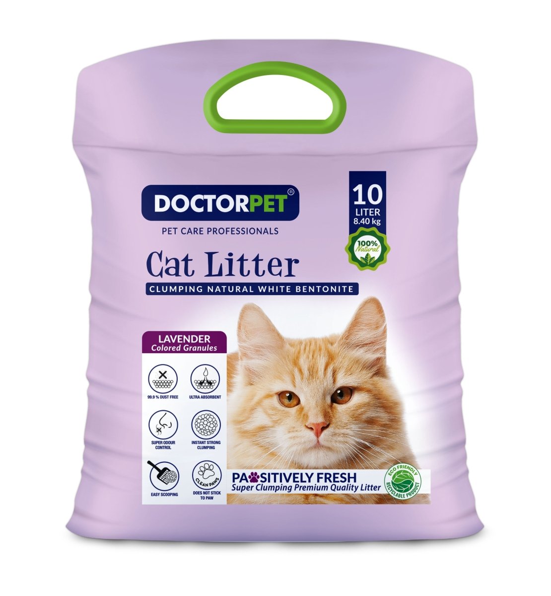 Doctor Pet CAT Litter Lavender 10L Tela - Shopivet.com