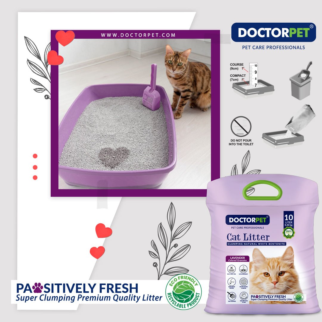 Doctor Pet CAT Litter Lavender 10L Tela - Shopivet.com