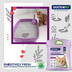 Doctor Pet CAT Litter Lavender 10L Tela - Shopivet.com