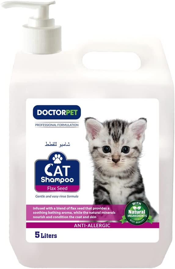 Doctor Pet Cat Shampoo 5ltr Flax Seed - Shopivet.com