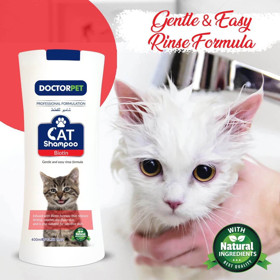 Doctor Pet Cat Shampoo Biotin 400ml - Shopivet.com
