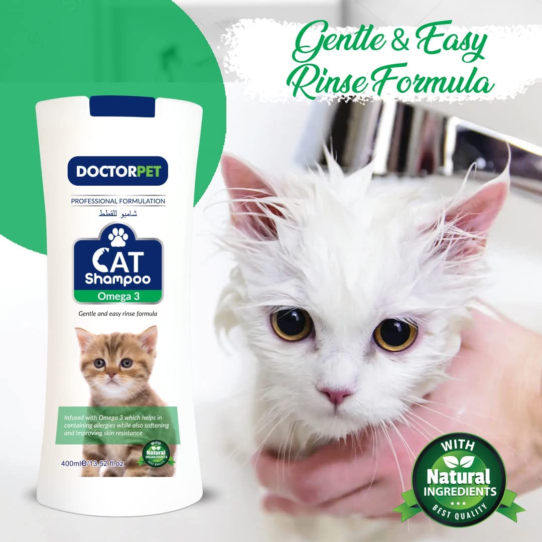 Doctor Pet Cat Shampoo Omega-3 400ml - Shopivet.com