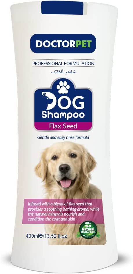 Doctor Pet Dog Shampoo 400ml Flax Seed - Shopivet.com