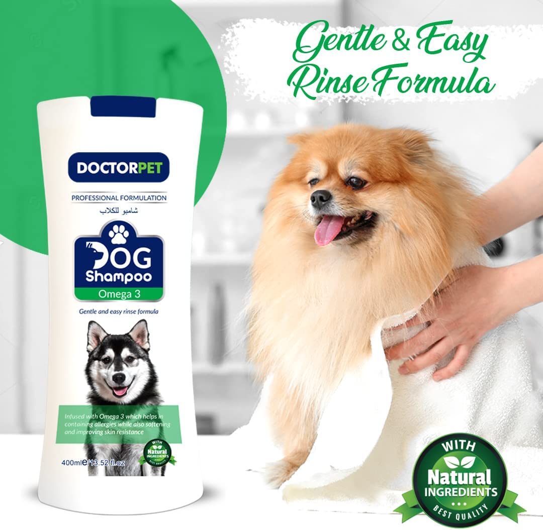 Doctor Pet Dog Shampoo 400ml Omega 3 - Shopivet.com