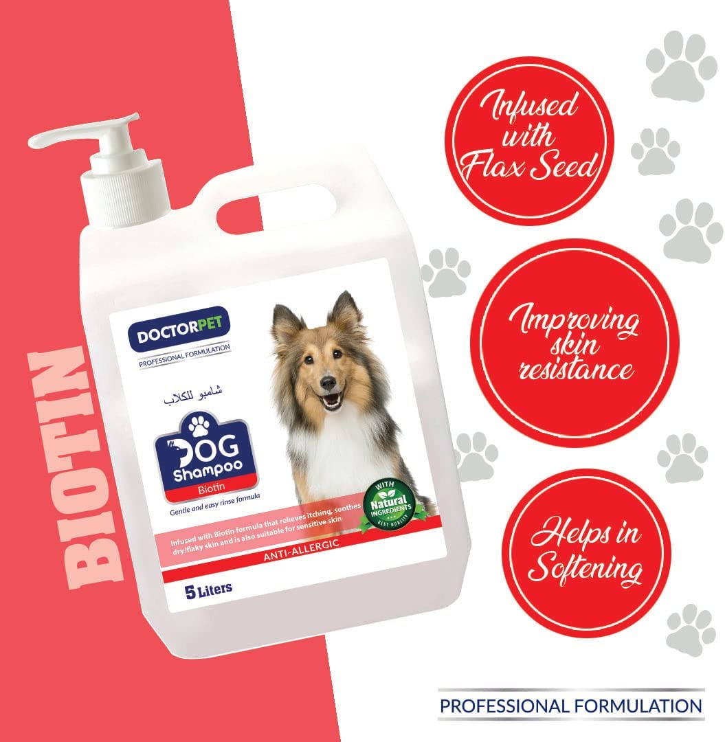 Doctor Pet Dog Shampoo 5ltr Biotin - Shopivet.com