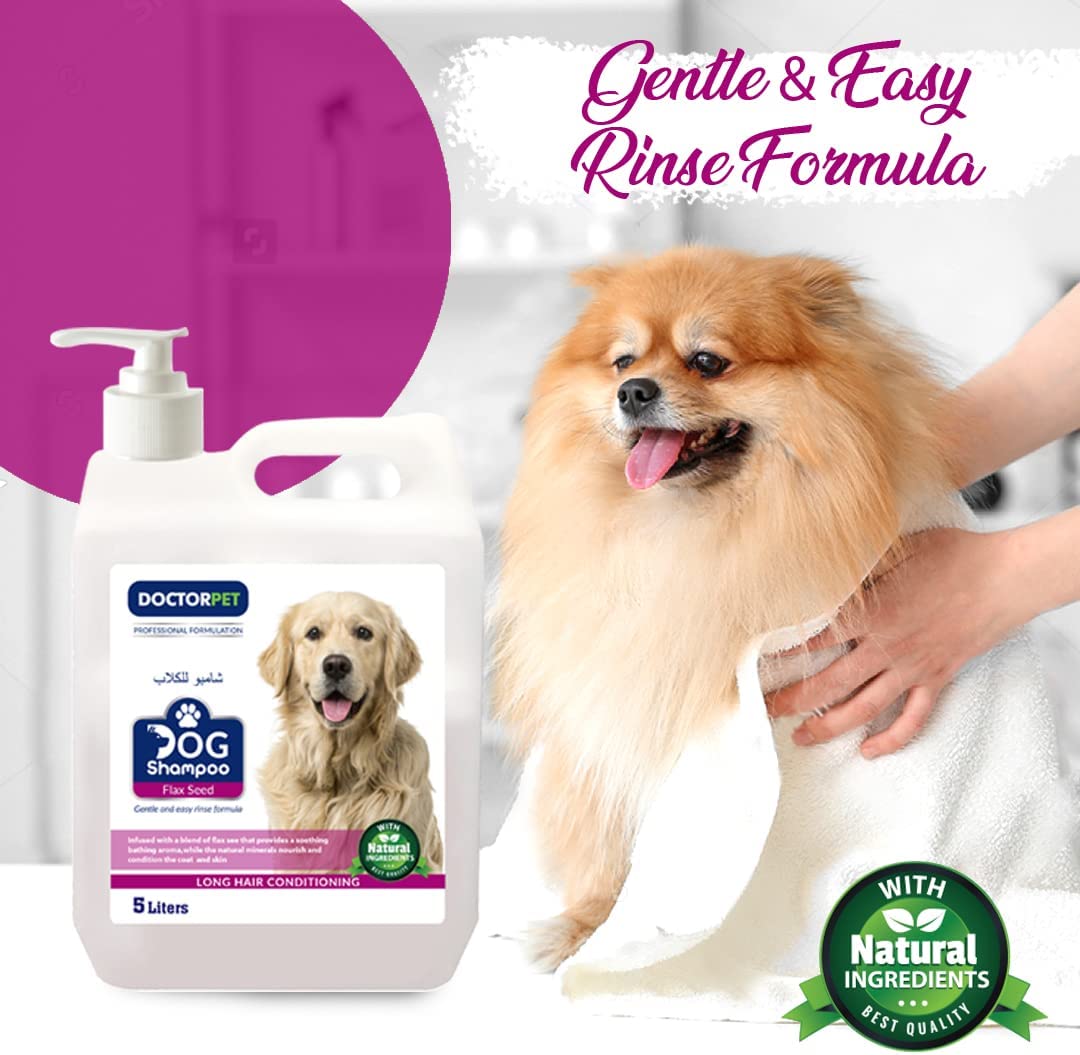 Doctor Pet Dog Shampoo 5ltr Flax Seed - Shopivet.com