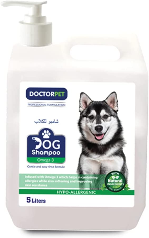 Doctor Pet Dog Shampoo 5ltr Omega 3 - Shopivet.com