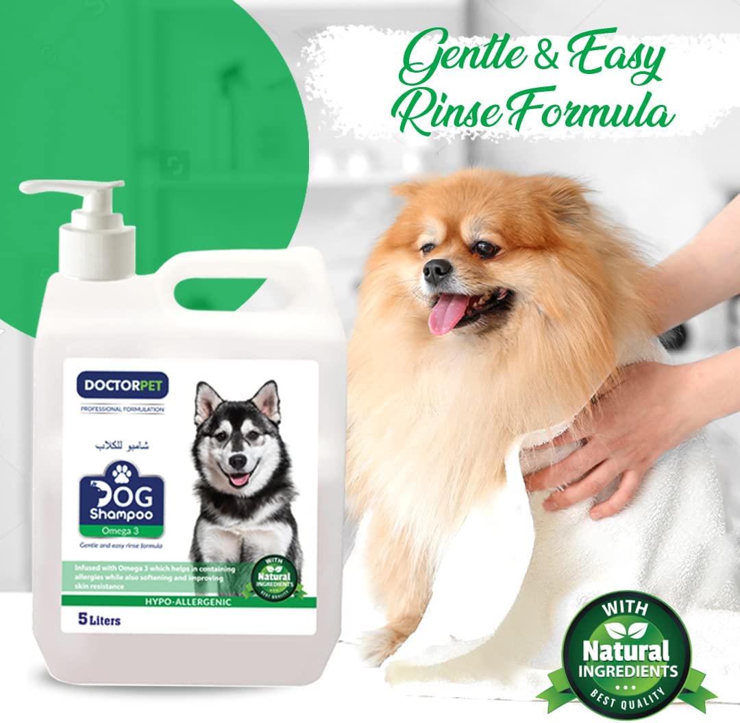 Doctor Pet Dog Shampoo 5ltr Omega 3 - Shopivet.com