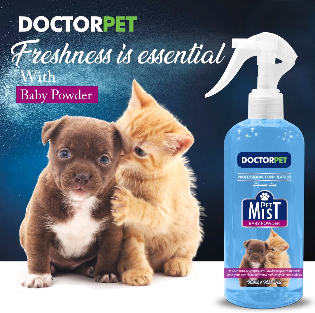 Doctor Pet Mist Baby Powder 400ml - Shopivet.com