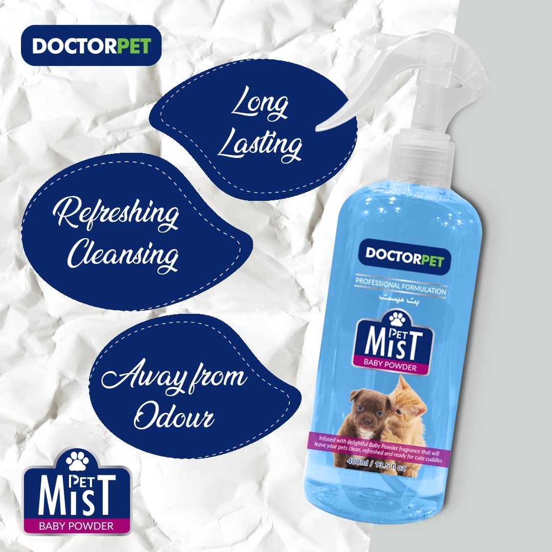 Doctor Pet Mist Baby Powder 400ml - Shopivet.com