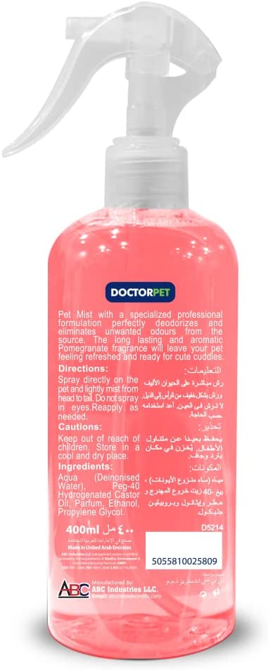 Doctor Pet Mist Pomegranate 400ml - Shopivet.com