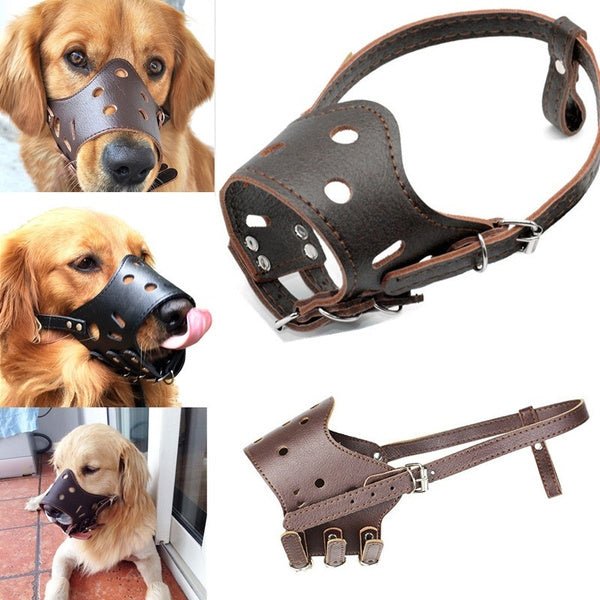 Dog Muzzle PU Leather - Shopivet.com
