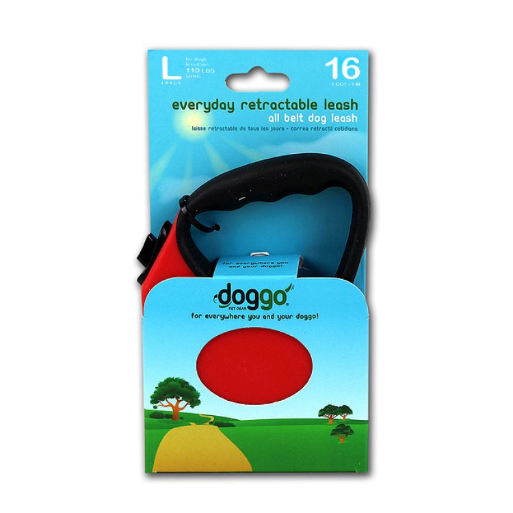 Doggo everyday retractable leash 5m, Large - Shopivet.com