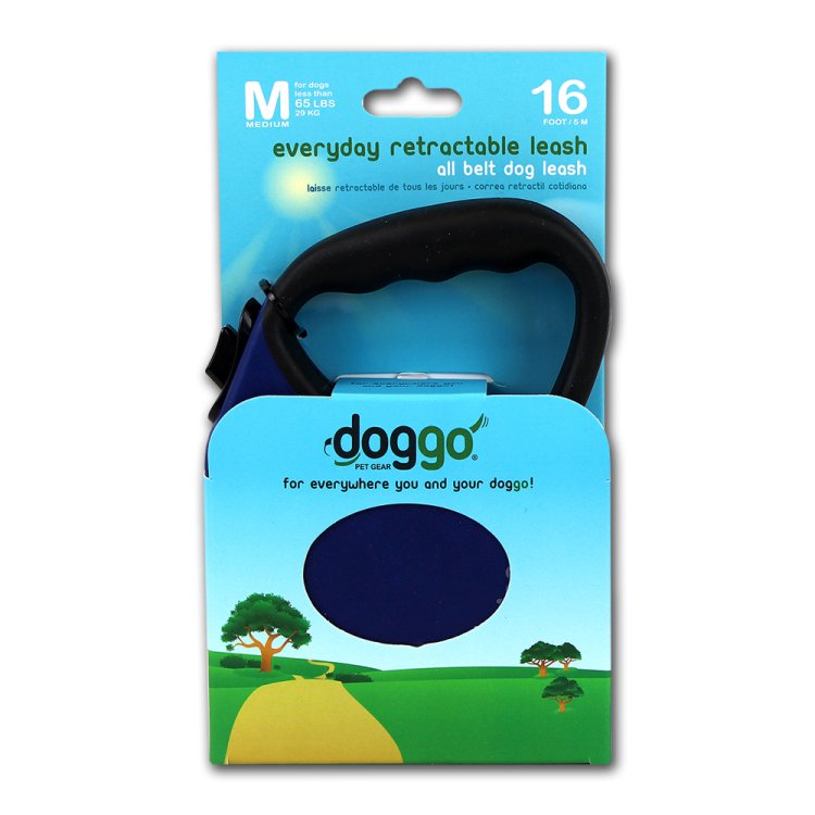 Doggo everyday retractable leash 5m, Medium - Shopivet.com