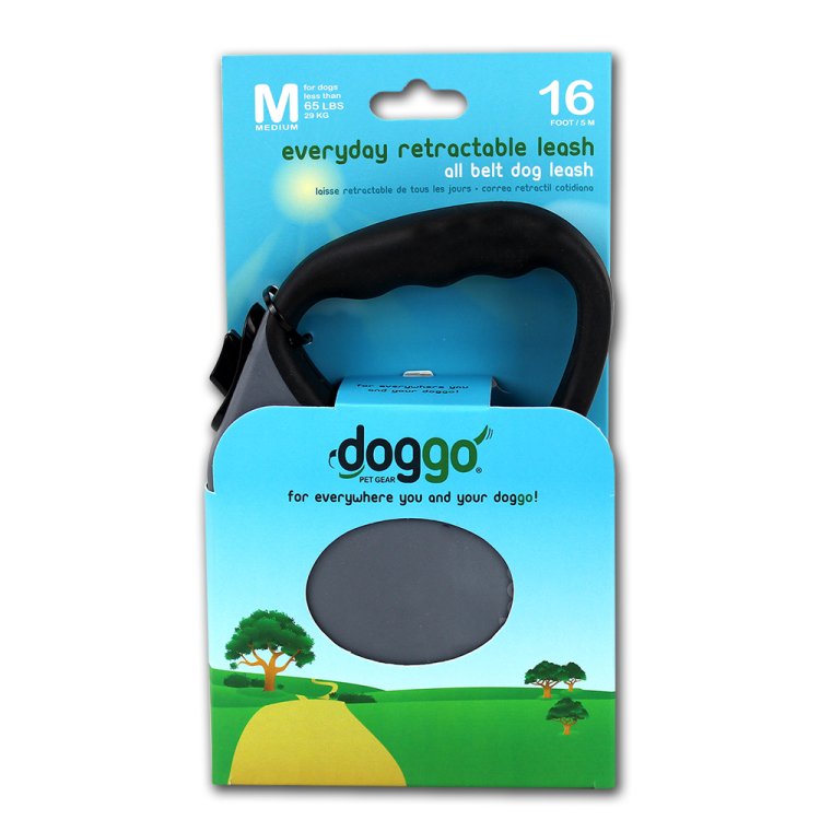 Doggo everyday retractable leash 5m, Medium - Shopivet.com