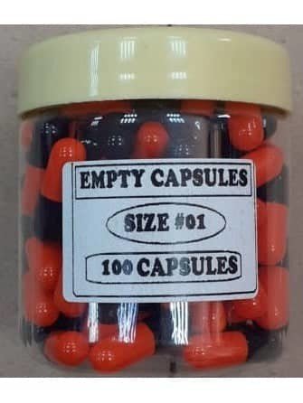Empty Capsules size 1, 100 capsules - Shopivet.com