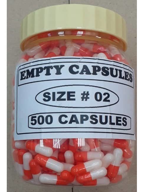 Empty Capsules size 2, 500 capsules - Shopivet.com