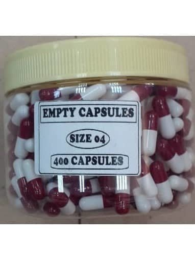 Empty Capsules size 4, 400 capsules - Shopivet.com