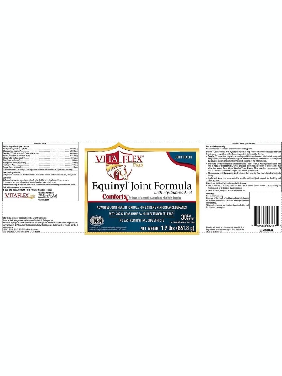 Equinyl Joint Formula with Hyaluronic Acid 861.8g - Shopivet.com