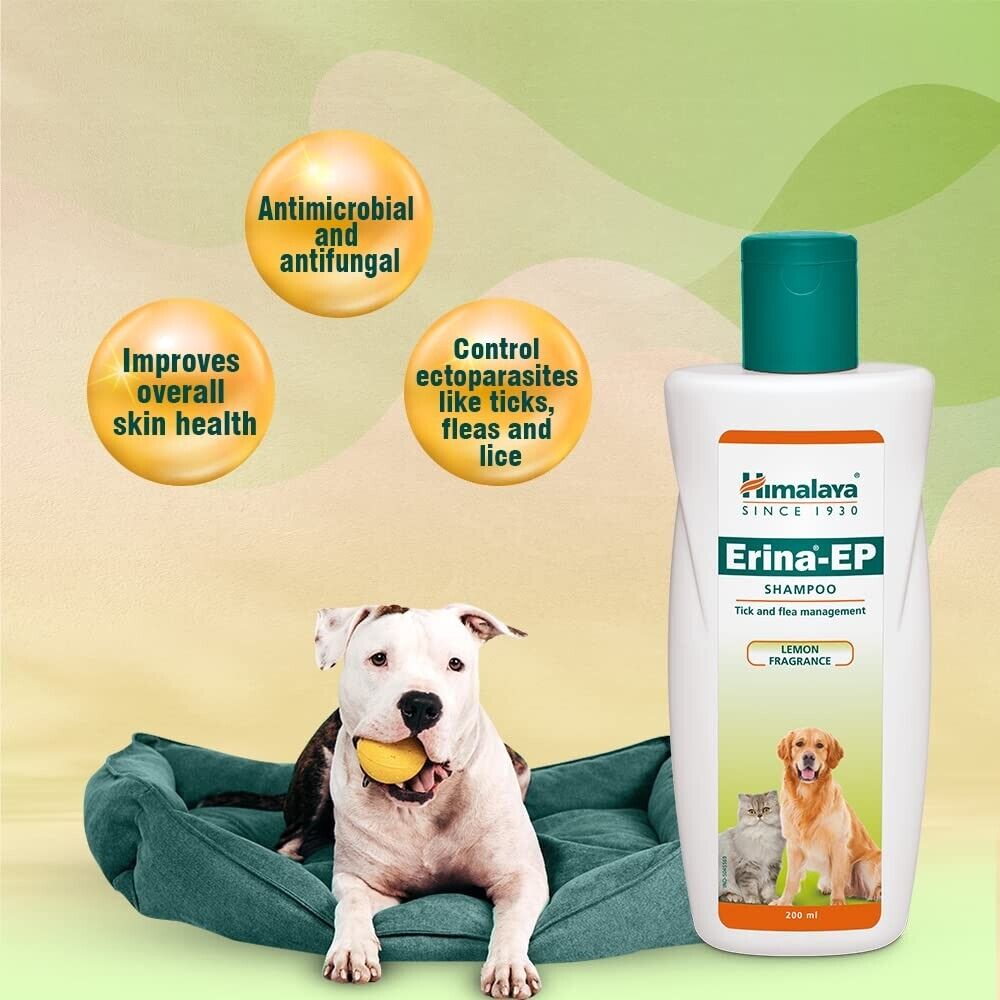 Erina EP Tick And Flea Control Shampoo For Pets 200ml - Shopivet.com