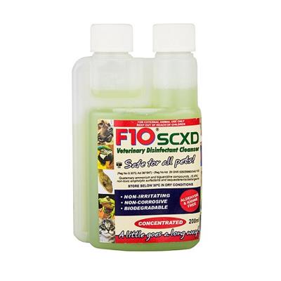 F10 SCXD Veterinary Disinfectant Cleanser 200 ML - Shopivet.com