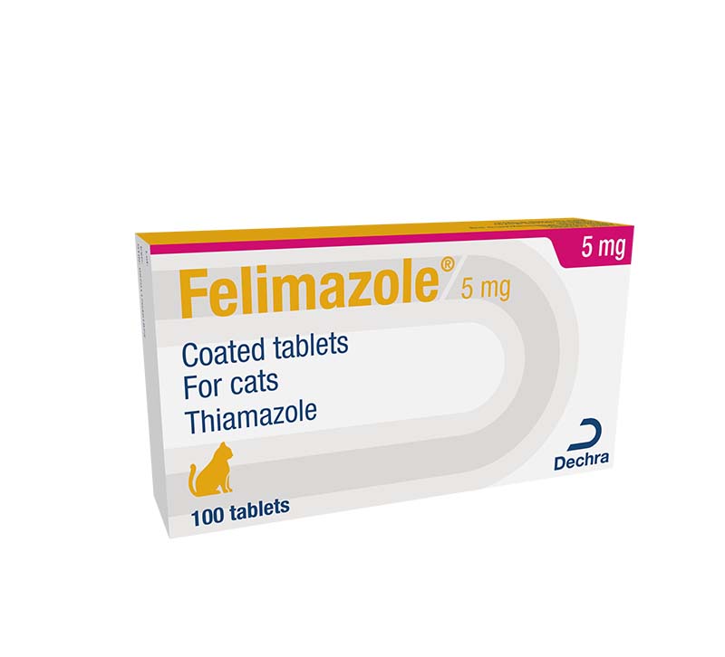 Felimazole® Coated Tablets (methimazole/Thiamazole) 5mg 100 Tabs - Shopivet.com