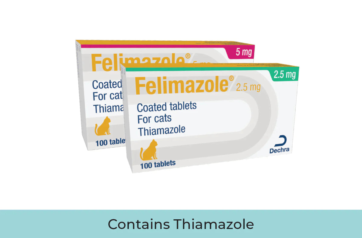 Felimazole® Coated Tablets (methimazole/Thiamazole) 5mg 100 Tabs - Shopivet.com