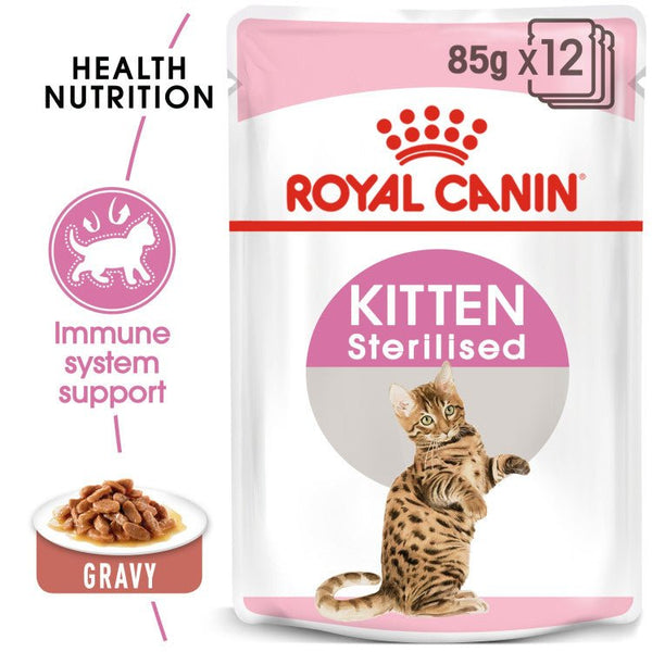 Feline Health Nutrition Kitten Sterilised Gravy (WET FOOD - Pouches) - Shopivet.com