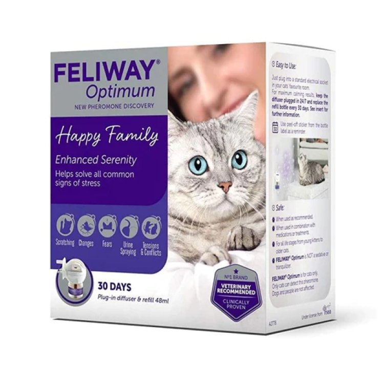 Feliway Optimum Diffuser + Refill 48 ml - Shopivet.com