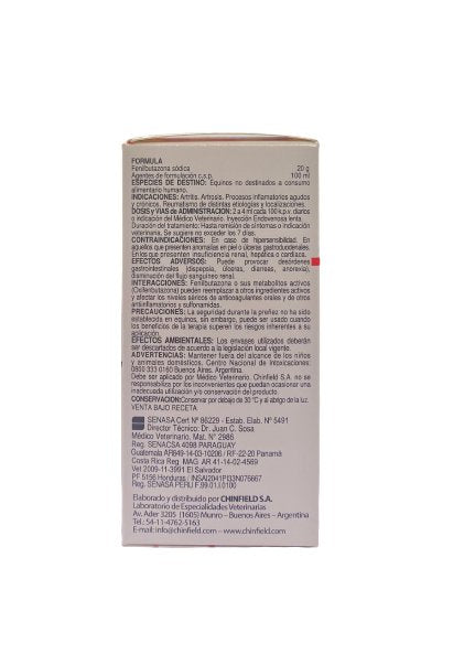 Fenilbutazona al 20% 100ml - Shopivet.com