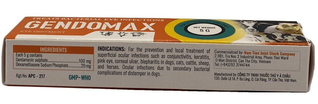 GENDOMAX EYE OINTMENT 5gm - Shopivet.com