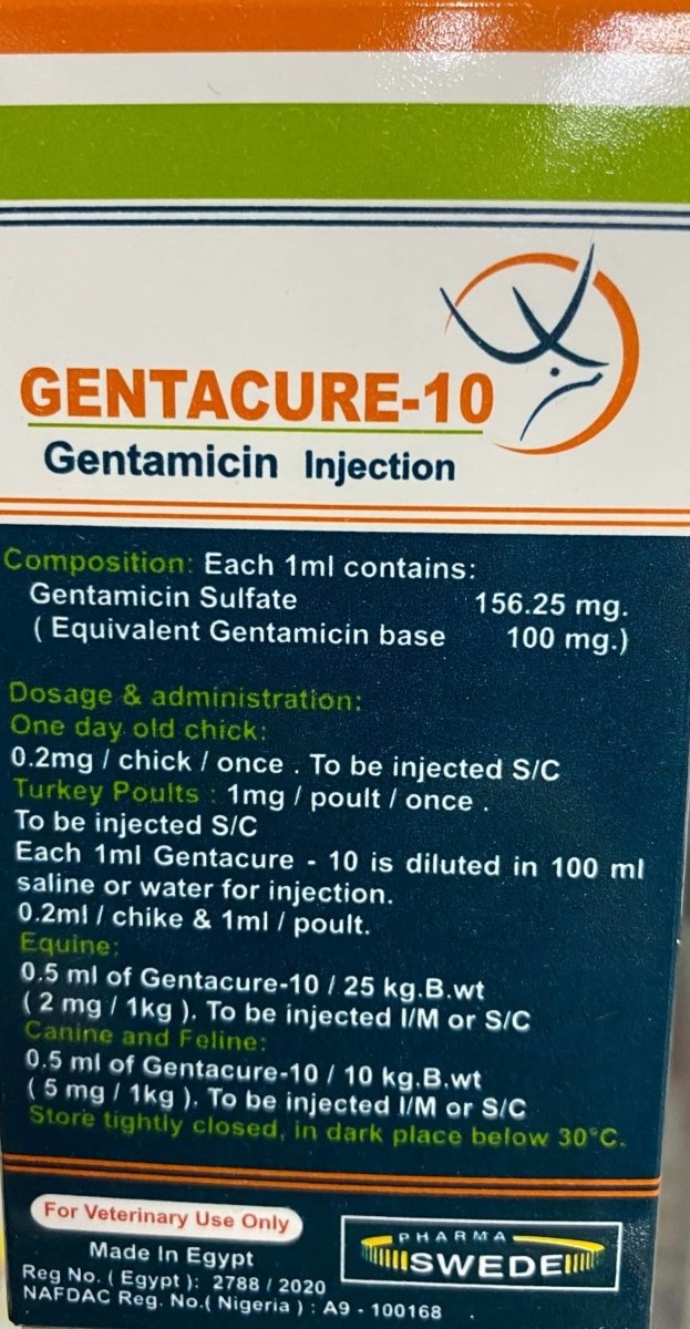 Gentacure 10% 100ml - Shopivet.com