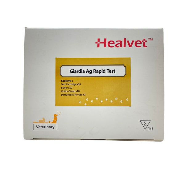 Giardia AG Rapid Test Healvet 1 Tests - Shopivet.com