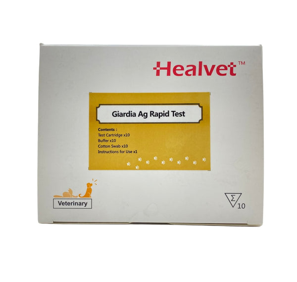 Giardia AG Rapid Test Healvet 10 Tests - Shopivet.com