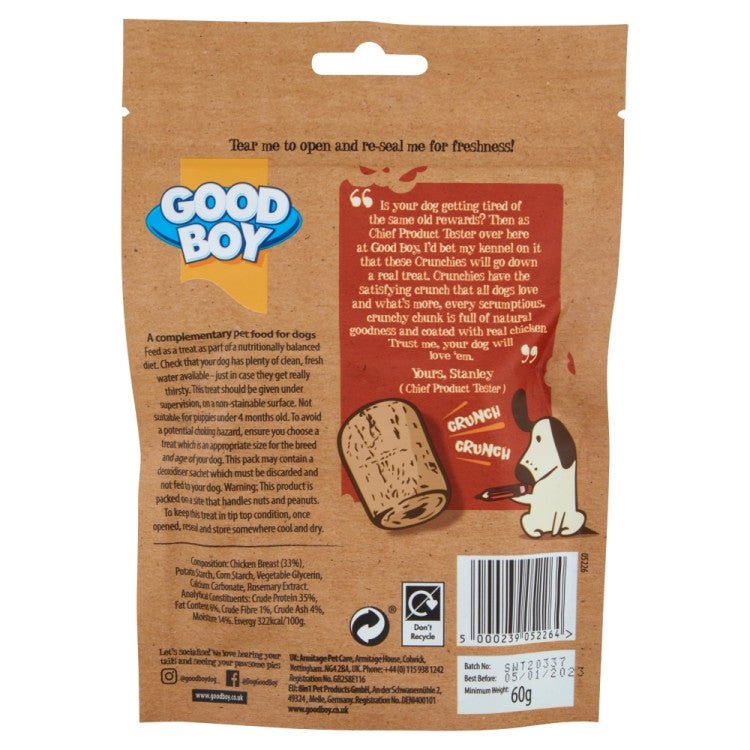 Goodboy Crunchies Mini Chicken 60g - Shopivet.com