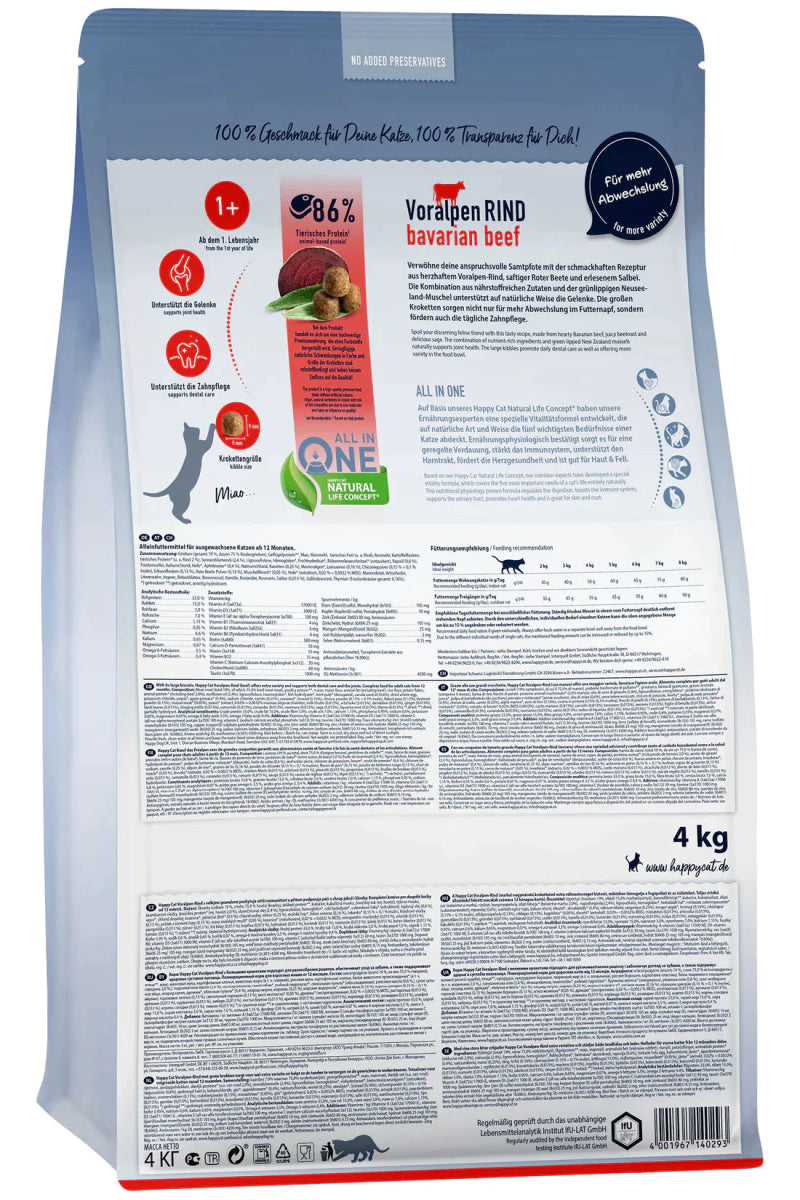 Happy Cat Culinary Adult Voralpen-Rind 1.3kg - Shopivet.com