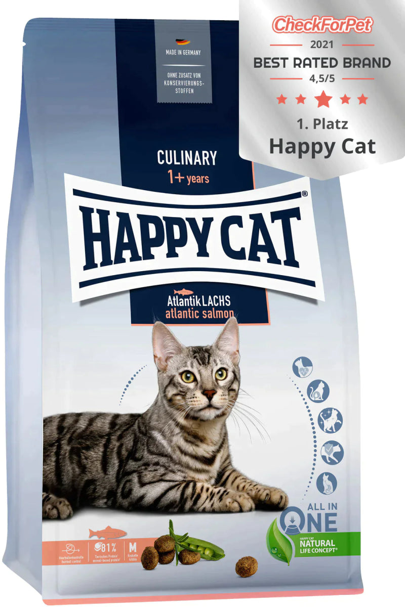Happy Cat Culinary Atlantic Lachs Salmon 300g - Shopivet.com