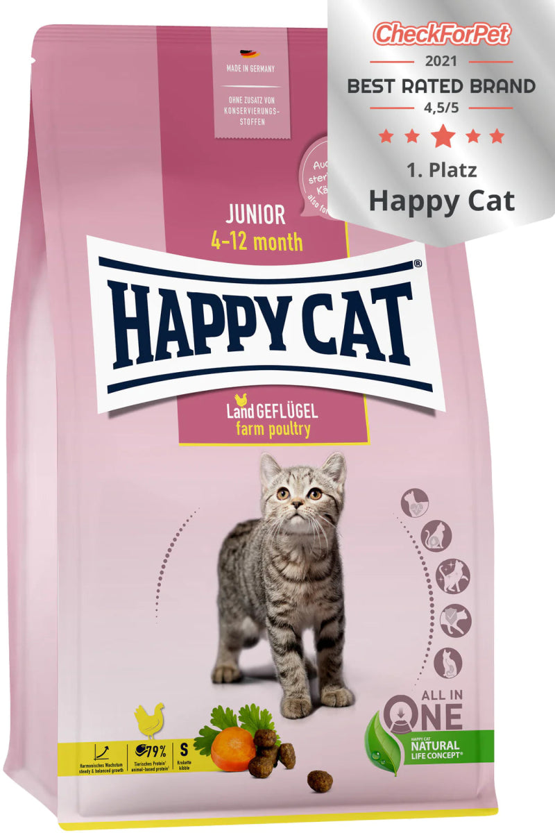 Happy Cat Junior Land Geflugel (Poultry) 10 kg - Shopivet.com