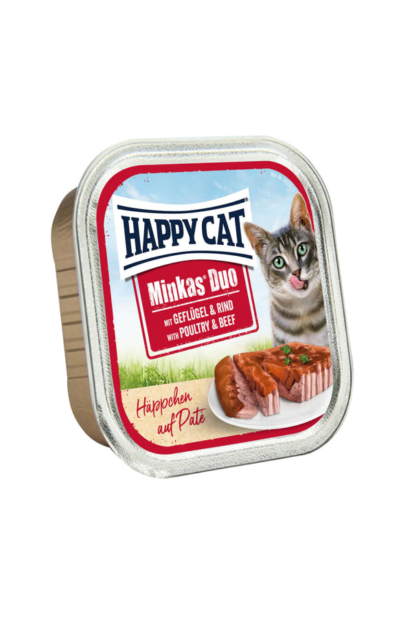 Happy Cat Minkas Duo Poultry & Beef 100 g - Shopivet.com
