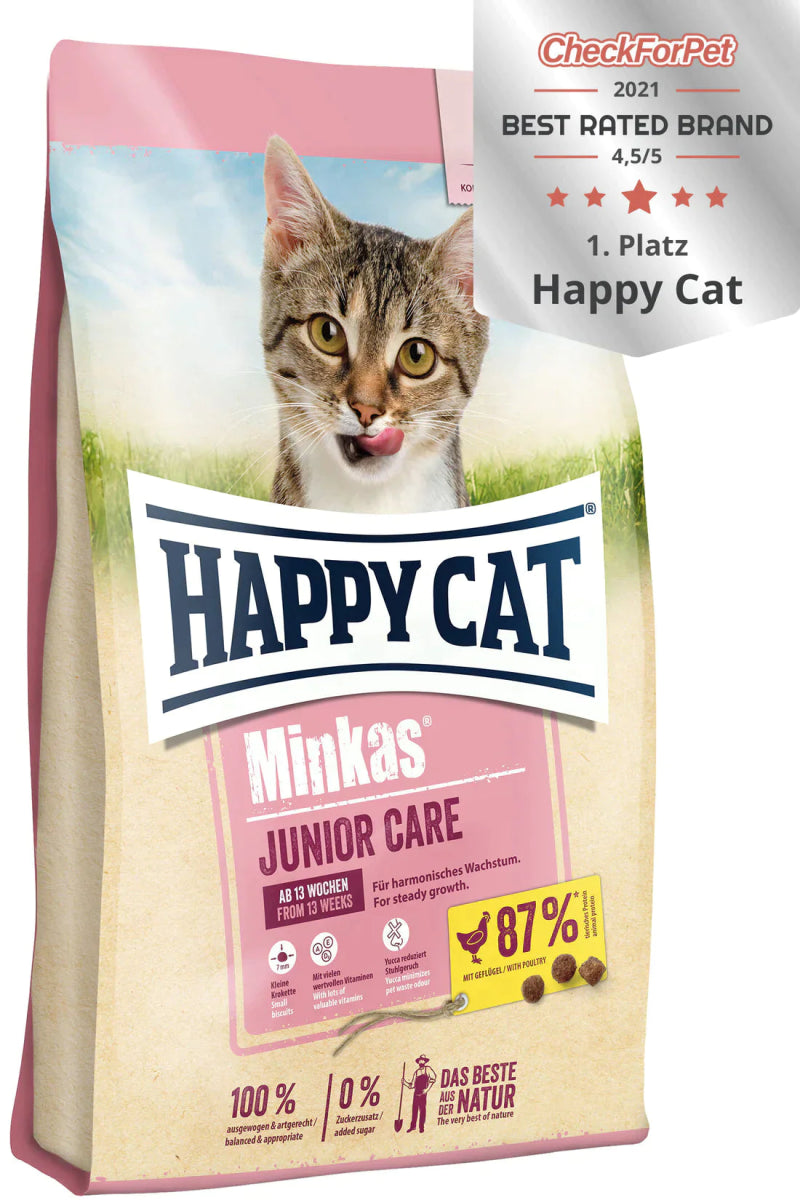Happy Cat Minkas Junior Care 500g - Shopivet.com