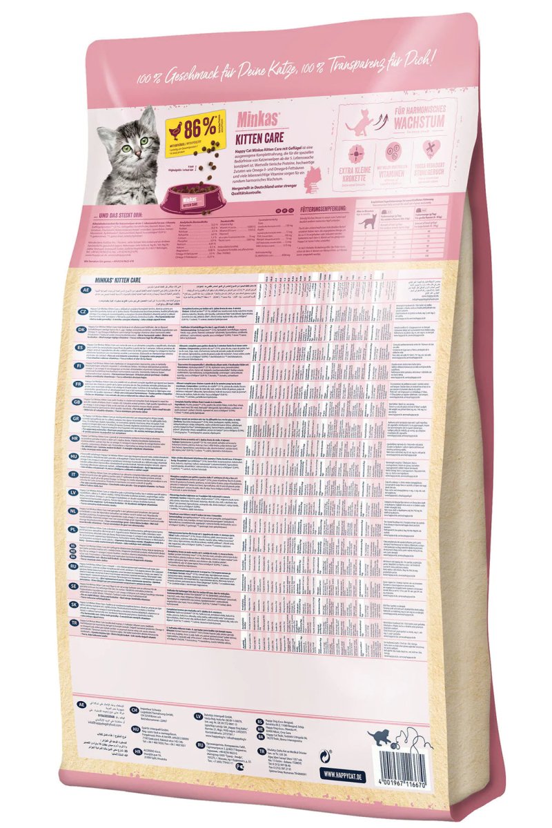 Happy Cat Minkas Kitten care 10 kg - Shopivet.com