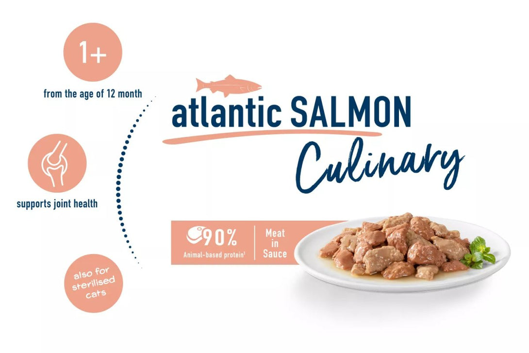 Happy Cat MIS Culinary Atlantic Salmon 85 gm sachet - Shopivet.com