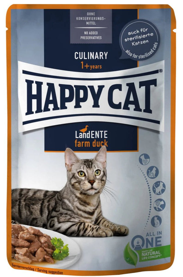 Happy Cat MIS Culinary Farm Duck 85 gm sachet - Shopivet.com