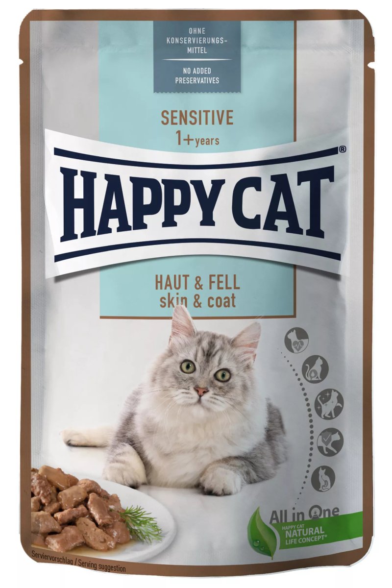 Happy Cat MIS Sensitive Skin & Coat 85 gm sachet - Shopivet.com