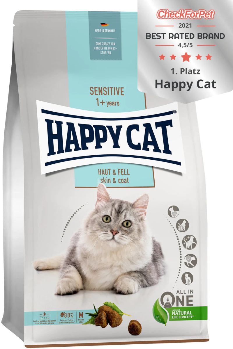 Happy Cat Sensitive Haut&Fell (Skin&Coat) 1.3kg - Shopivet.com