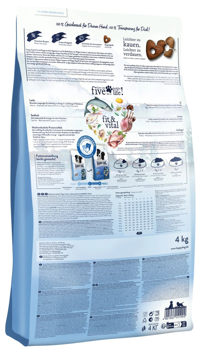Happy Dog Fit & Vital Puppy 10kg - Shopivet.com