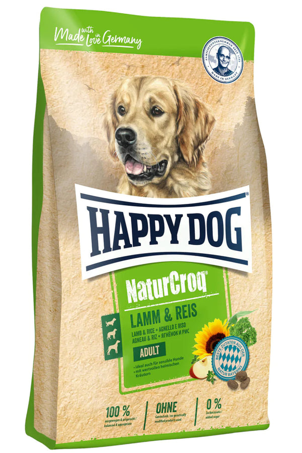 Happy Dog Natural Croq Lamb & Rice 15kg - Shopivet.com