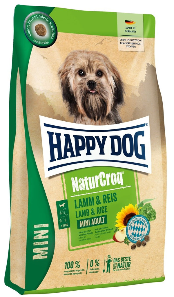 Happy Dog Naturcroq Mini Lamm&Reis 4kg - Shopivet.com